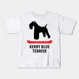 I Love My Kerry Blue Terrier Kids T-Shirt